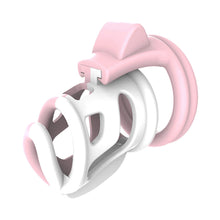 Load image into Gallery viewer, Plastic Chastity Lock – locking components and key details, gallery view 3