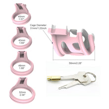 Load image into Gallery viewer, Plastic Chastity Lock – locking components and key details, gallery view 6