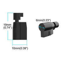 Load image into Gallery viewer, Plastic Disposable Chastity Permanent Lock – locking components and key details, gallery view 2