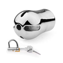 Load image into Gallery viewer, Prince Albert Chastity Cage – product design details, gallery view 1 from the CAGINK product page