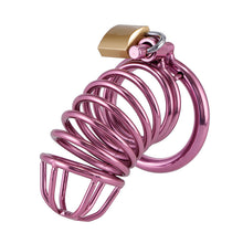 Load image into Gallery viewer, Purple Chastity Cage ( 3 Rings ) – product design details, gallery view 2
