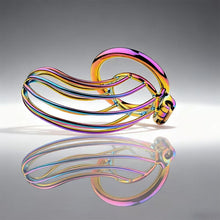 Carica l'immagine nel visualizzatore di Gallery, Rainbow Long Banana Chastity Cage 5