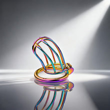 Carica l'immagine nel visualizzatore di Gallery, Rainbow Small Banana Chastity Cage 3
