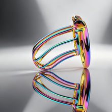 Carica l'immagine nel visualizzatore di Gallery, Rainbow Small Banana Chastity Cage 9
