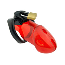 Load image into Gallery viewer, Red Chastity Cage – product design details, gallery view 1 from the CAGINK product page