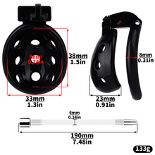 Carica l'immagine nel visualizzatore di Gallery, Resin Breathable Male Chastity Cage -11