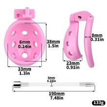 Carica l'immagine nel visualizzatore di Gallery, Resin Breathable Male Chastity Cage -3