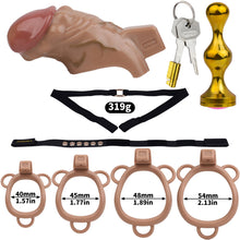 Carica l'immagine nel visualizzatore di Gallery, ABS Resin Simulation Penis Chastity Lock