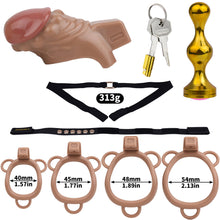 Carica l'immagine nel visualizzatore di Gallery, ABS Resin Simulation Penis Chastity Lock