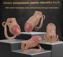 Carica l'immagine nel visualizzatore di Gallery, ABS Resin Simulation Penis Chastity Lock