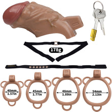 Carica l'immagine nel visualizzatore di Gallery, ABS Resin Simulation Penis Chastity Lock