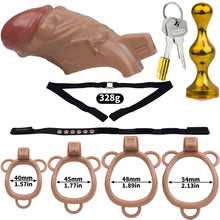 Carica l'immagine nel visualizzatore di Gallery, ABS Resin Simulation Penis Chastity Lock