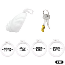 Carica l'immagine nel visualizzatore di Gallery, Shell Shaped Sissy Chastity Cage
