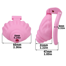 Carica l'immagine nel visualizzatore di Gallery, Shell Shaped Sissy Chastity Cage