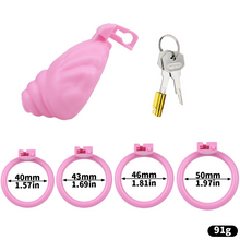 Carica l'immagine nel visualizzatore di Gallery, Shell Shaped Sissy Chastity Cage