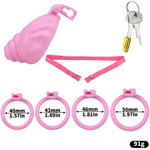 Carica l'immagine nel visualizzatore di Gallery, Shell Shaped Sissy Chastity Cage