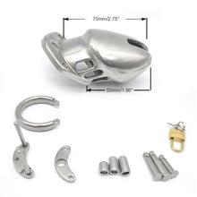 Carica l'immagine nel visualizzatore di Gallery, Short Chastity Cage – product design details, gallery view 5 from the CAGINK product page