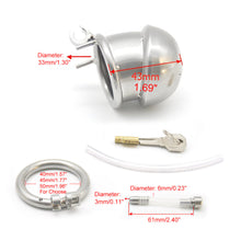 Load image into Gallery viewer, Sissy Chastity Lock β locking components and key details, gallery view 5