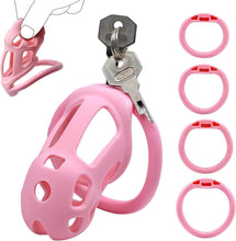 Cargar imagen en el visor de la galería, Soft Pink Invisible Lock Chastity Cage