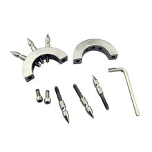 Load image into Gallery viewer, Spiked Cock Ring – ring and adjustment details, gallery view 2 from the CAGINK product page