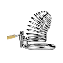 Load image into Gallery viewer, Spiral Chastity Cage – product design details, gallery view 1 from the CAGINK product page