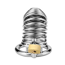 Load image into Gallery viewer, Spiral Chastity Cage – product design details, gallery view 3 from the CAGINK product page