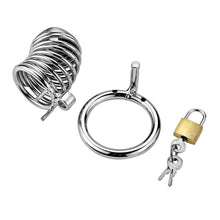 Load image into Gallery viewer, Spiral Chastity Cage – product design details, gallery view 5 from the CAGINK product page