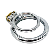 Carica l'immagine nel visualizzatore di Gallery, Stainless Steel Chastity Cock Ring – ring and adjustment details, gallery view 2