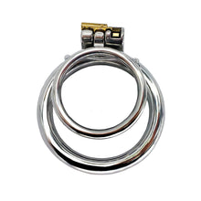 Carica l'immagine nel visualizzatore di Gallery, Stainless Steel Chastity Cock Ring – ring and adjustment details, gallery view 1