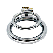 Carica l'immagine nel visualizzatore di Gallery, Stainless Steel Chastity Cock Ring – ring and adjustment details, gallery view 3