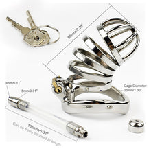 Carica l'immagine nel visualizzatore di Gallery, Stainless Steel Chastity Device