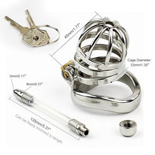 Carica l'immagine nel visualizzatore di Gallery, Stainless Steel Chastity Device