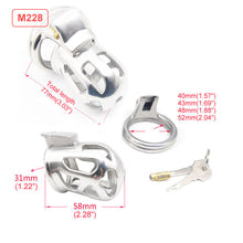 Load image into Gallery viewer, Stainless Steel Male Chastity Device β material and construction details, gallery view 7