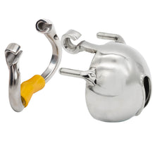 Load image into Gallery viewer, Stainless Steel Male Chastity Cage – material and construction details, gallery view 3