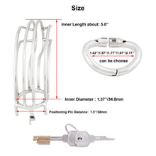 Cargar imagen en el visor de la galería, Steel Big Chastity Cage - 2