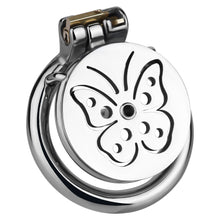 Carica l'immagine nel visualizzatore di Gallery, Steel Butterfly Flat Chastity Lock - 7