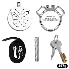 Carica l'immagine nel visualizzatore di Gallery, Steel Butterfly Flat Chastity Lock - 18