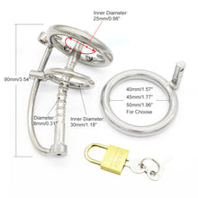 Load image into Gallery viewer, Steel Chastity Tube – material and construction details, gallery view 4