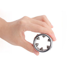 Carica l'immagine nel visualizzatore di Gallery, Steel Cock Ring – ring and adjustment details, gallery view 3 from the CAGINK product page