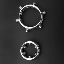 Carica l'immagine nel visualizzatore di Gallery, Steel Cock Ring – ring and adjustment details, gallery view 7 from the CAGINK product page