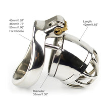 Carica l'immagine nel visualizzatore di Gallery, Steel Male Chastity Cage – material and construction details, gallery view 3