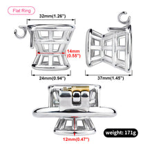 Carica l'immagine nel visualizzatore di Gallery, Stuck In Chastity Cage – product feature overview, gallery view 4 from the CAGINK product page