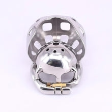 Load image into Gallery viewer, Super Small Chastity Cage with Scrotum Testicle Pouch – product design details, gallery view 2