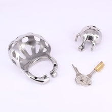 Load image into Gallery viewer, Super Small Chastity Cage with Scrotum Testicle Pouch – product design details, gallery view 5