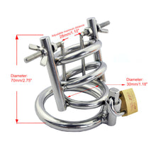 Carica l'immagine nel visualizzatore di Gallery, The Chastenator Cage – product design details, gallery view 4 from the CAGINK product page
