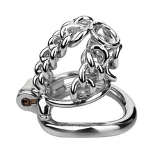 Carica l'immagine nel visualizzatore di Gallery, Thick Chainmail Steel Chastity Lock - 8