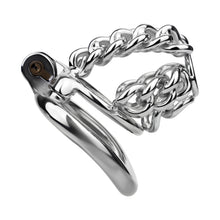 Carica l'immagine nel visualizzatore di Gallery, Thick Chainmail Steel Chastity Lock - 2