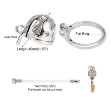 Load image into Gallery viewer, Tiny Chastity Cage – product feature overview, gallery view 6 from the CAGINK product page