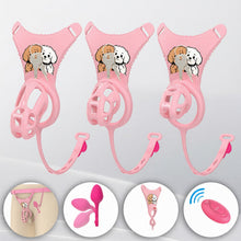 Carica l'immagine nel visualizzatore di Gallery, Cobra Chastity Cage with Underwear & Plug