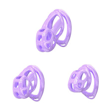 Cargar imagen en el visor de la galería, Upgrade Invisible Purple Cobra Chastity Cage